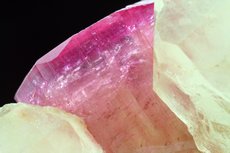 Fine pink Tourmaline  with Quartz