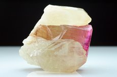 Fine pink Tourmaline  with Quartz