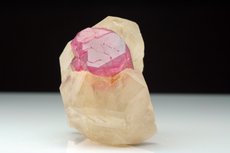 Fine pink Tourmaline  with Quartz