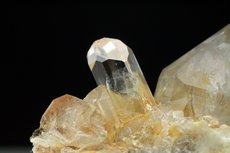 Gem Topaz on Quartz