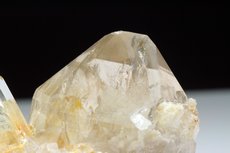 Gem Topaz on Quartz