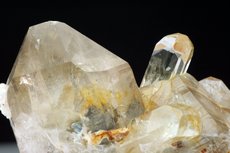 Gem Topaz on Quartz