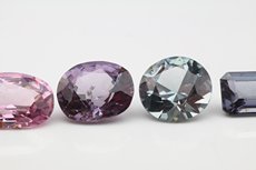 6 Faceted Spinel's in unusual Colors