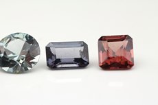 6 Faceted Spinel's in unusual Colors