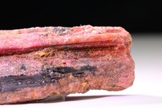 Pseudomorphosis Ruby after Painite