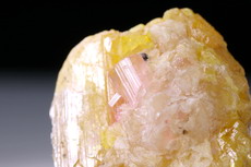 Rare Rubellite on Stibiotantalite