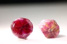 Trapiche Ruby Crystal & Cabochon