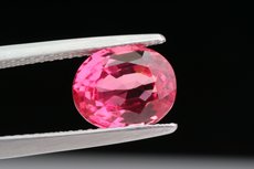 Pinkish red faceted Spinel