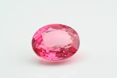 Pinkish red faceted Spinel