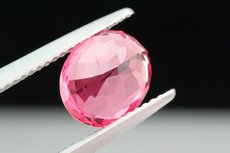 Pinkish red faceted Spinel