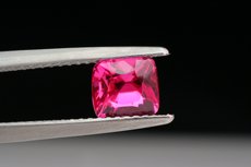 Hot  pinkish red faceted Spinel