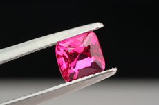 Hot  pinkish red faceted Spinel