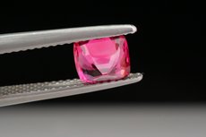 Hot  pinkish red faceted Spinel