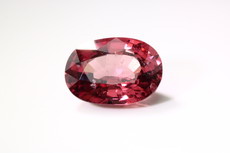 Violet -red, slightly Pink Spinel Cut  2.4 cts.