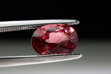 Violet -red, slightly Pink Spinel Cut  2.4 cts.