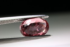 Violet -red, slightly Pink Spinel Cut  2.4 cts.