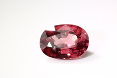 Violet -red, slightly Pink Spinel Cut  2.4 cts.