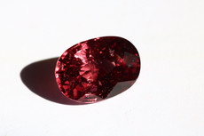 Violet -red, slightly Pink Spinel Cut  2.4 cts.