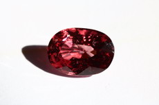 Violet -red, slightly Pink Spinel Cut  2.4 cts.