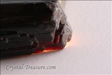 Unusual deep red-brown ショール (鉄電気石) (Schorl) 結晶 (Crystal)