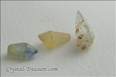 3 Single terminated Sapphire Crystals