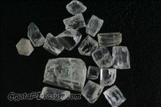 17 Transparent Phenakite Crystals