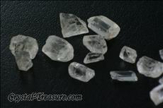 20 Transparent Phenakite Crystals