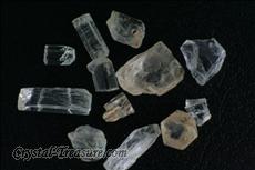 12 Transparent Phenakite Crystals