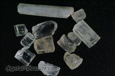 12 Transparent Phenakite Crystals