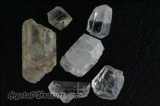 6 Transparent Phenakite Crystals