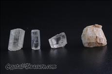 4 Phenakite Crystals