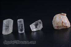 4 Phenakite Crystals