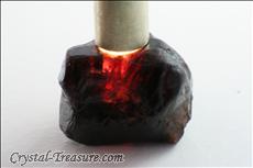 Twinned Deep Red Spinel