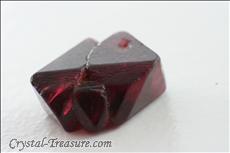 Exceptional Twinned Deep Red Spinel