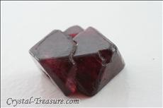 Exceptional Twinned Deep Red Spinel