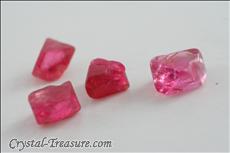 Various shaped & Twinned Spinel crystals