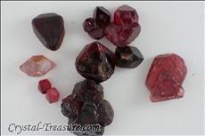 Various shaped & Twinned スピネル (Spinel) 結晶 (Crystals)