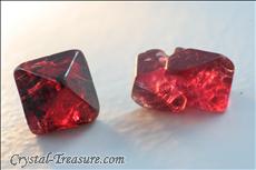 Various shaped & Twinned Spinel crystals