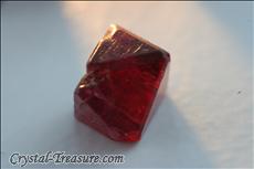 Various shaped red Spinel crystals