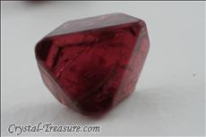 Various shaped red Spinel crystals