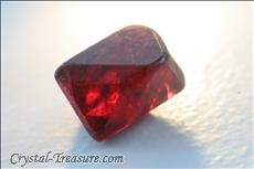 Various shaped red Spinel crystals