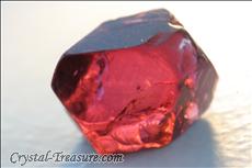 Various shaped red Spinel crystals