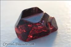 Various shaped red Spinel crystals