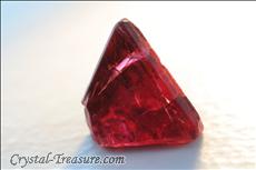 Various shaped red Spinel crystals