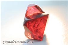 Various shaped red Spinel crystals