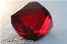 Flattened Spinel Octahedron with Trigon