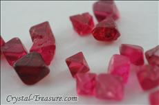 103 pcs  Pink / Red Terminated Spinel  Lot