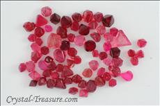 73 pcs  Pink / Red Terminated Spinel Lot