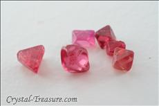 73 pcs  Pink / Red Terminated Spinel Lot