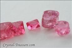 55 pcs  Pink / Red Terminated Spinel Lot